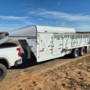 2025 EASLEY TRAILER 6′ X 20′ GN SA WHITE 3/4 TOP